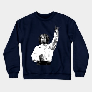 Kendrick Pop Art Illustration Grayscale Crewneck Sweatshirt